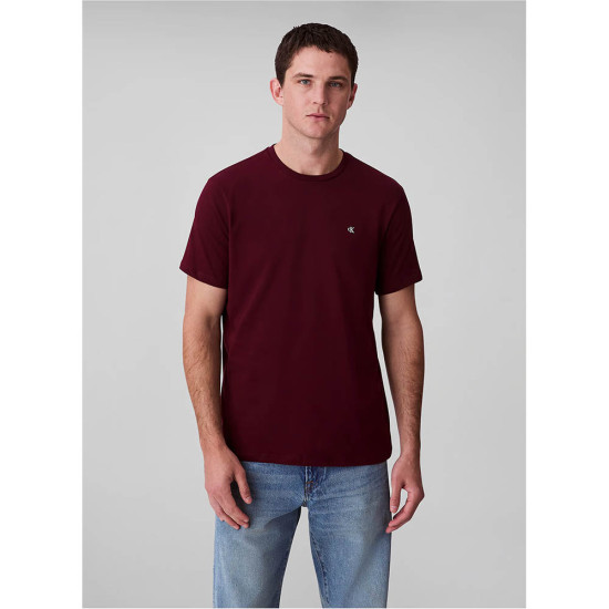 Calvin Klein Ανδρική κοντομάνικη μπλούζα Smooth Solid Crew Neck Logo T-Shirt